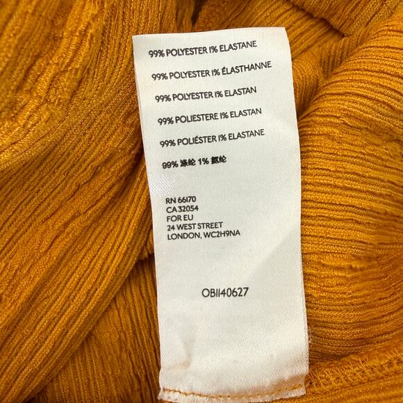 Free People Beach Endless Summer Aster Collar V-Neck Marigold Maxi Caftan | M - Picture 9 of 12